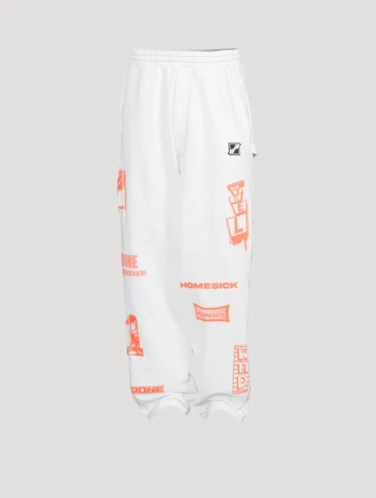 Cotton Jersey Carpenter Pants