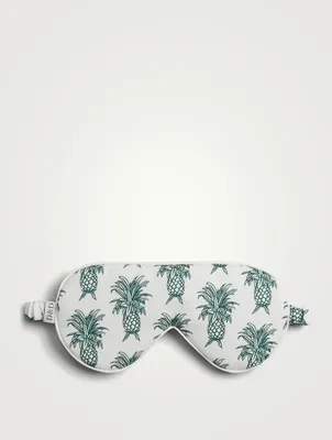 Cotton Eye Mask In Howie Pineapple Print