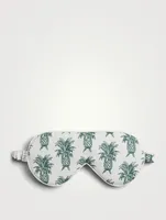 Cotton Eye Mask In Howie Pineapple Print