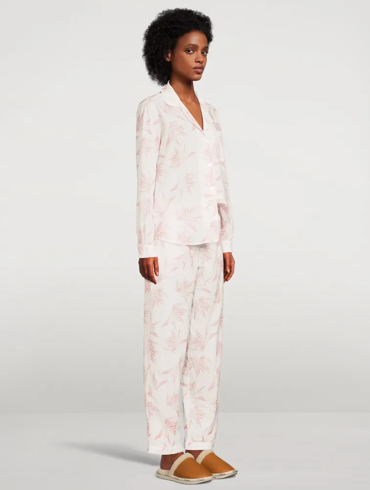 Long Cotton Pajama Set Luxe Deia Print