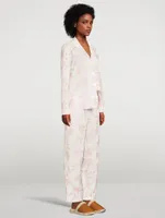 Long Cotton Pajama Set Luxe Deia Print