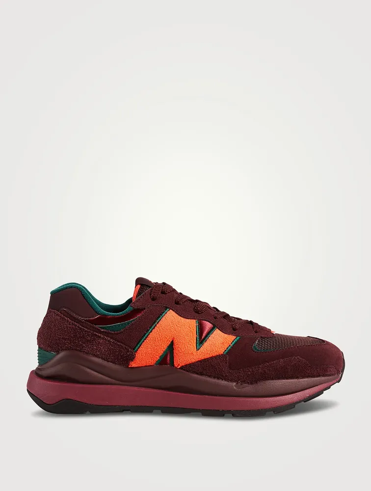 57/40 Suede And Mesh Sneakers
