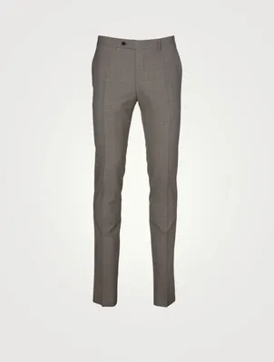 Wool Slim-Leg Pants