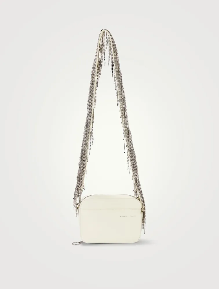 Crystal Fringe Leather Camera Bag