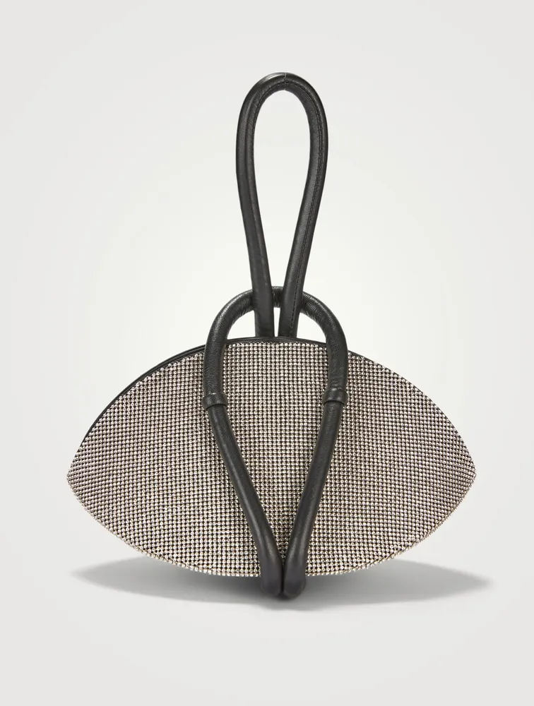 Crystal Mesh Knot Clutch