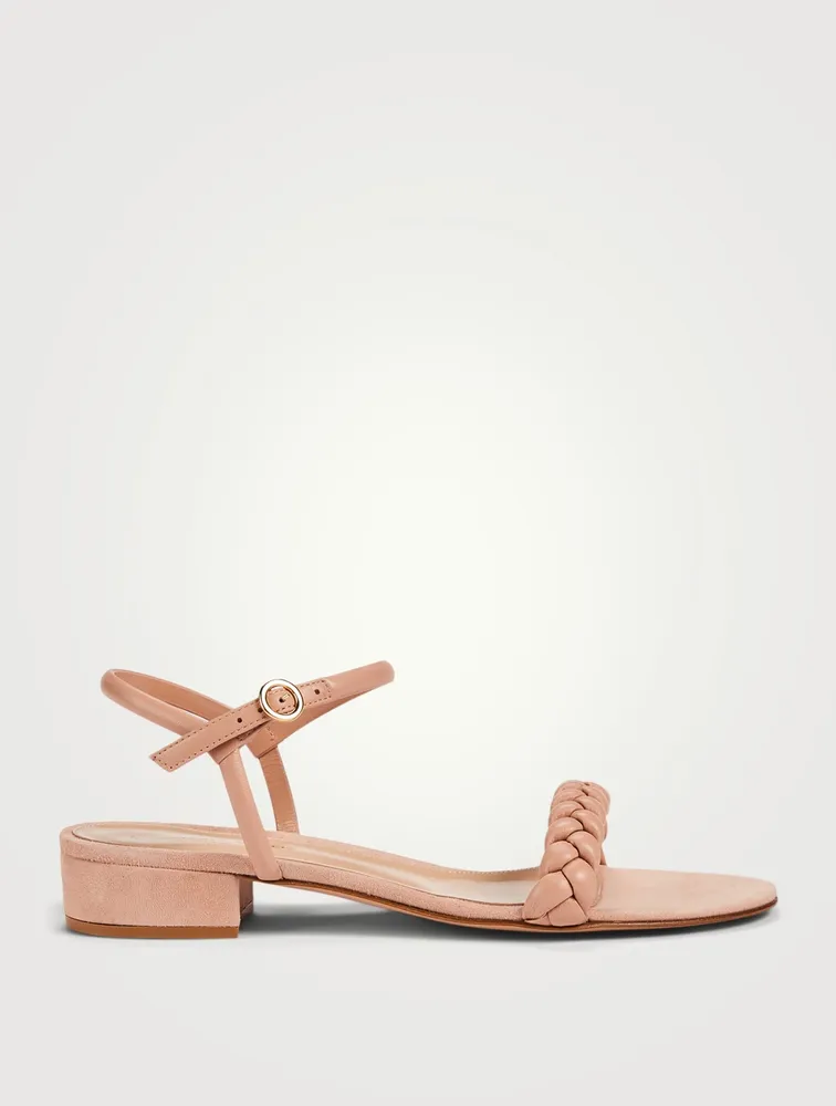 Cruz 20 Braided Leather Heeled Sandals