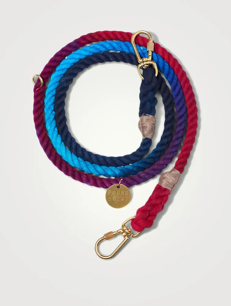 Ombre Cotton Rope Adjustable Dog Leash