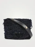 Trunk Mini Shearling Crossbody Bag