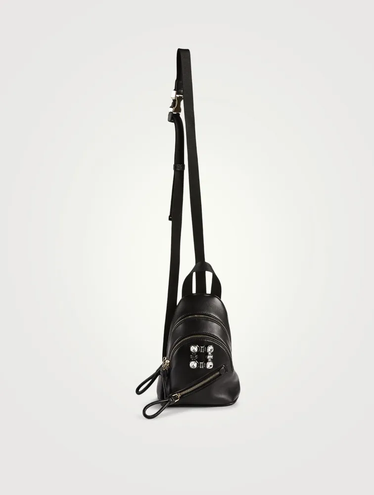 Mini Walky Viv Strass Buckle Leather Backpack