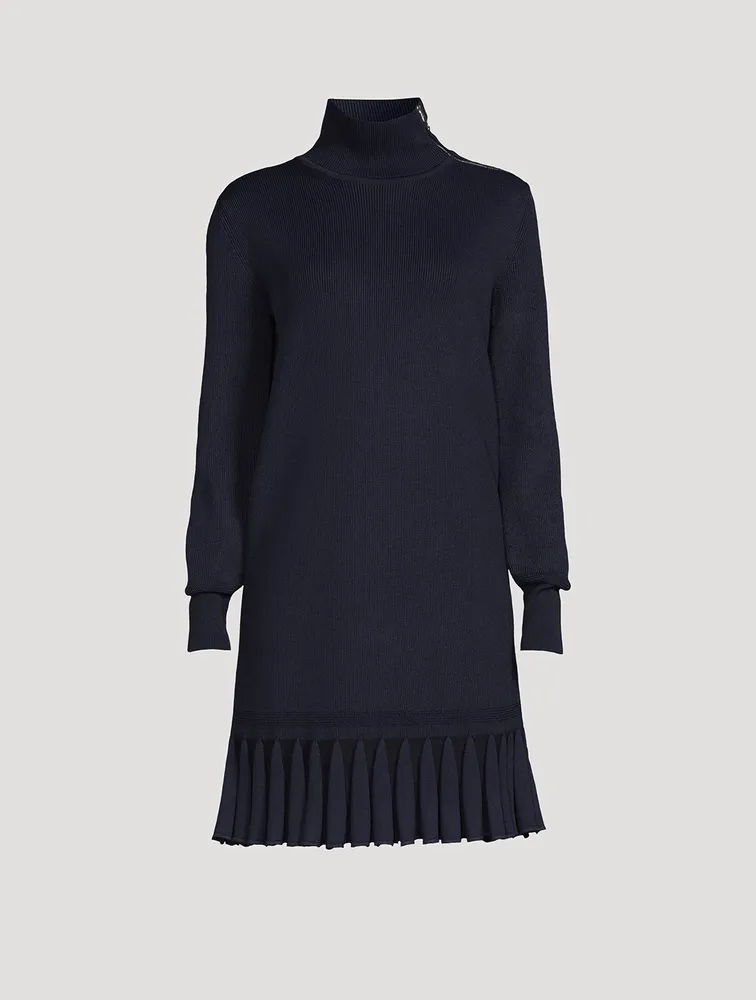 Drop-Waist Knit Mini Dress