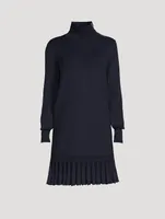 Drop-Waist Knit Mini Dress