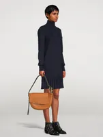 Drop-Waist Knit Mini Dress