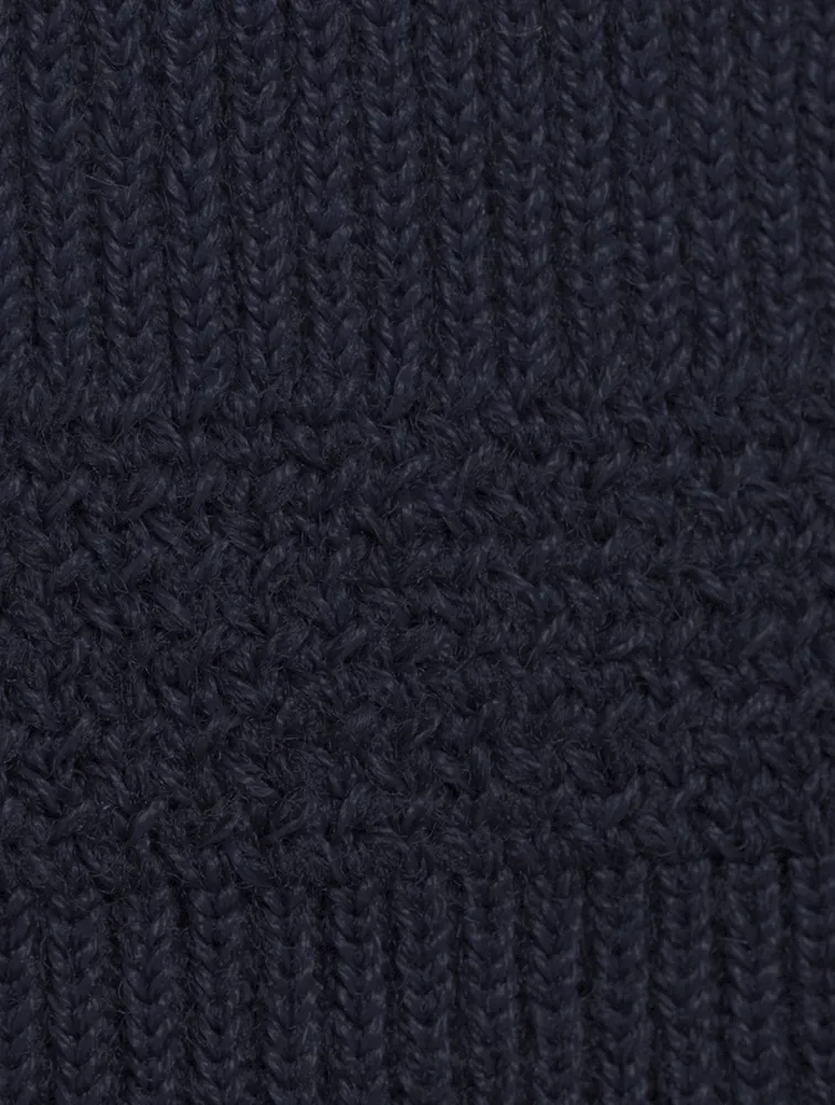 Drop-Waist Knit Mini Dress