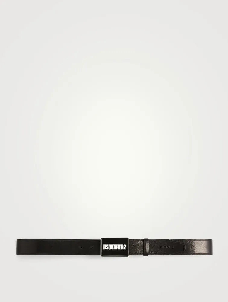 D2 Plaque Leather Belt
