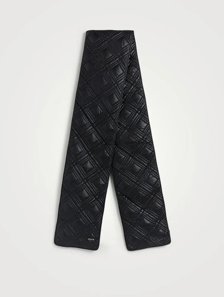 Nylon Diamond Puffer Scarf