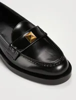 Roman Stud Leather Loafers