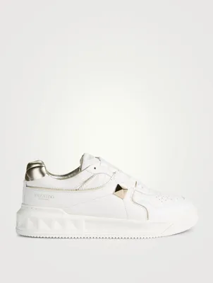 One Stud Leather Sneakers