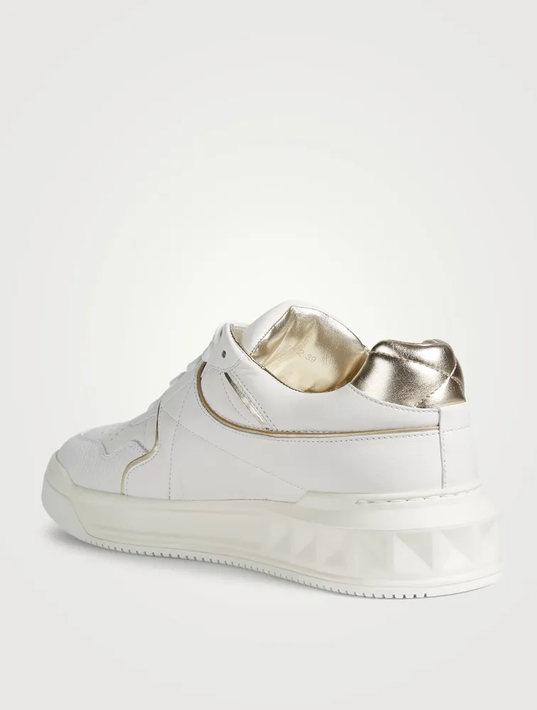 One Stud Leather Sneakers