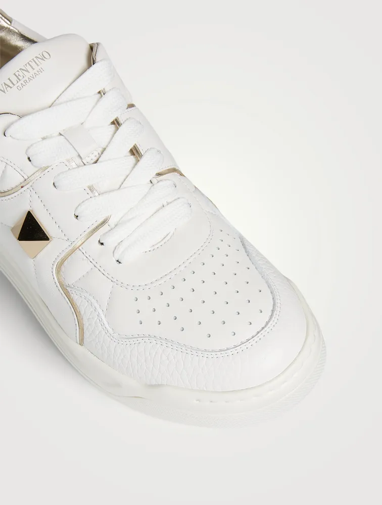 One Stud Leather Sneakers