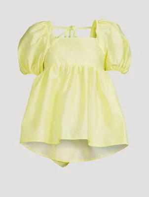 Bjork Blouse With Scallop Hem