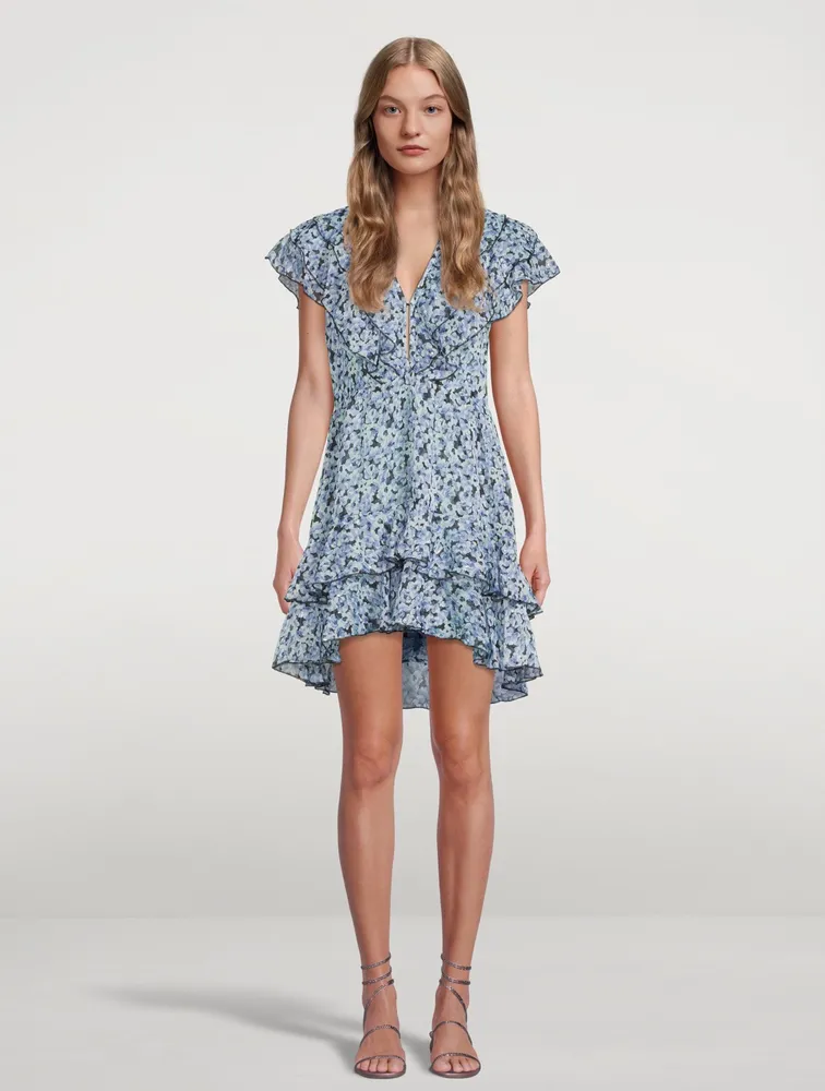 Suri Printed Chiffon Mini Dress