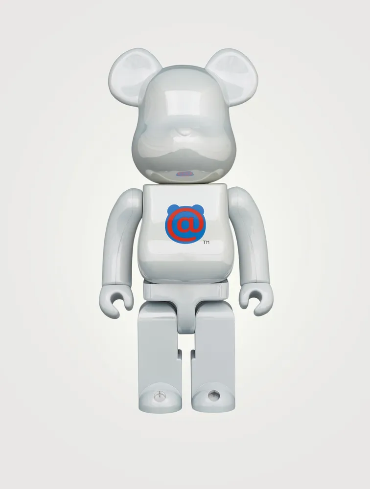 1st Model White Chrome 400% Be@rbrick