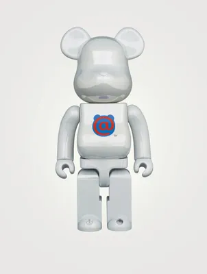 1st Model White Chrome 400% Be@rbrick