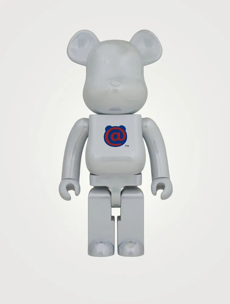 1st Model White Chrome 1000% Be@rbrick