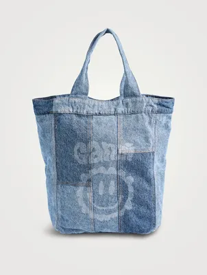 Patchwork Denim Tote Bag