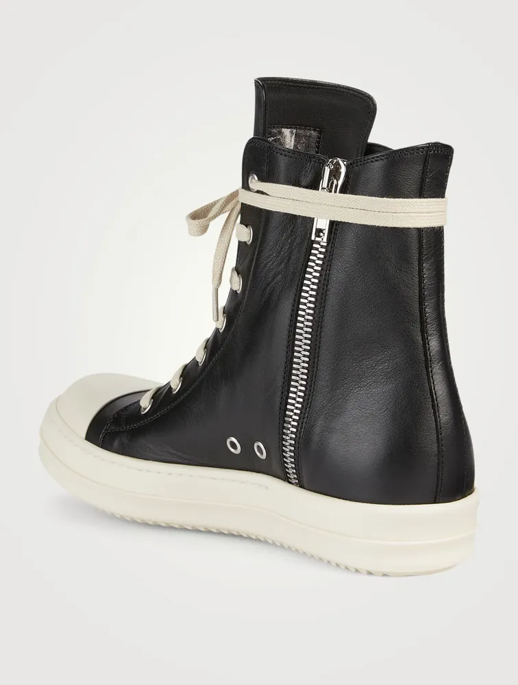 Phlegethon Leather High-Top Sneakers