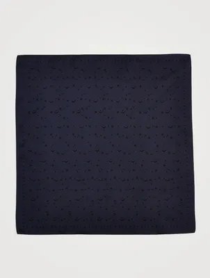 Silk Scarf In Celestial Logo Print