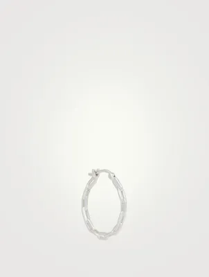 Gemma Sterling Silver Hoop Earring