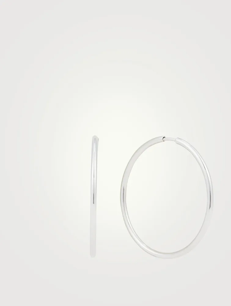 Senorita 35 Sterling Silver Hoop Earrings
