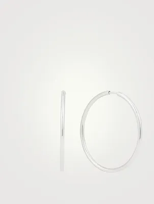 Senorita 35 Sterling Silver Hoop Earrings