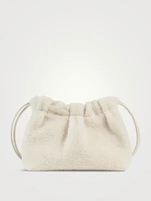 Thetis Faux Fur Drawstring Bucket Bag