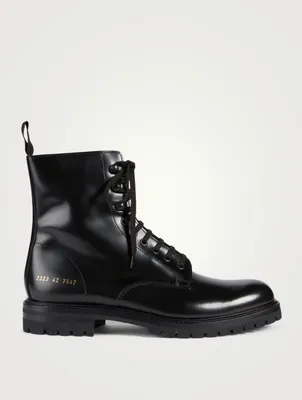 Leather Combat Boots