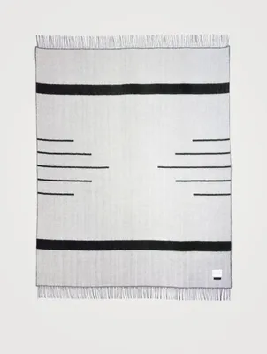 Rattle Snake Alpaca Reversible Throw