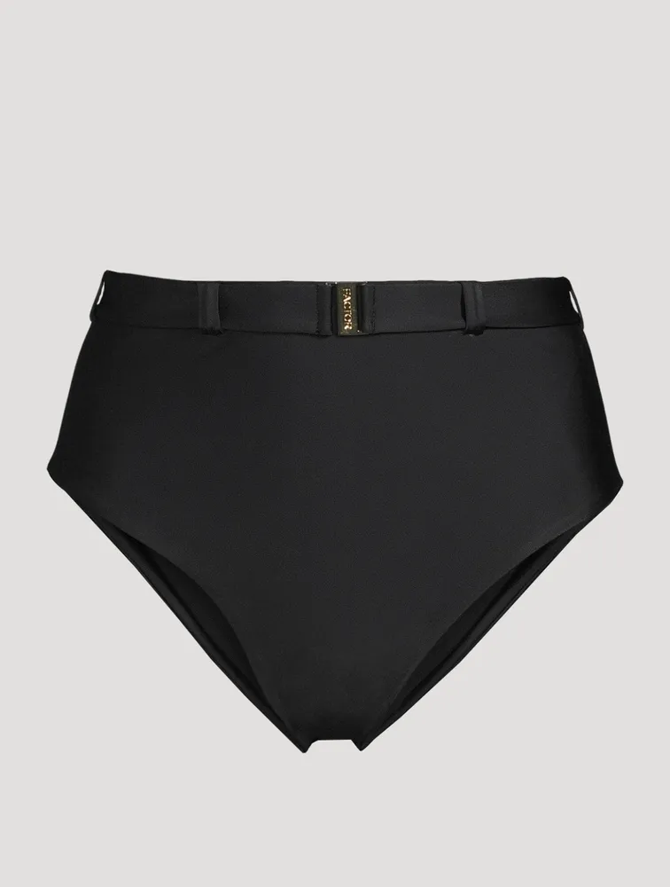 The High Waist Silhouette Belted Bikini Bottom