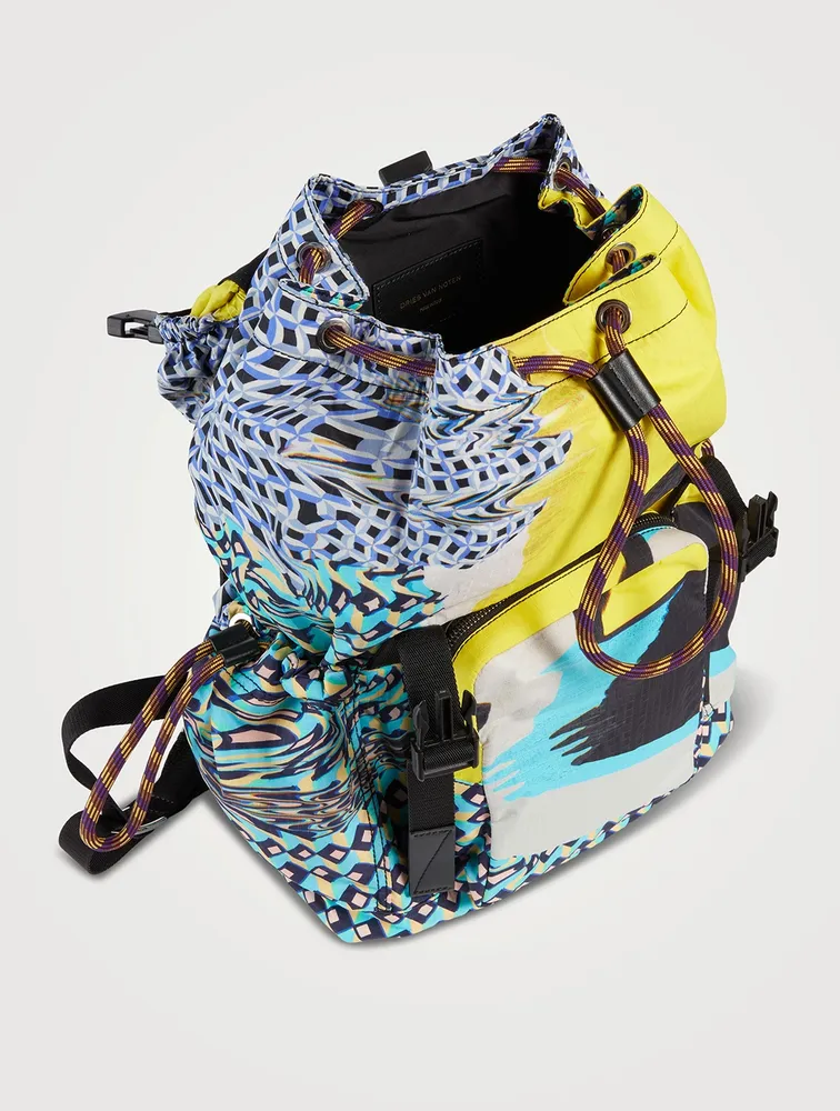 Nylon Printed Backpack