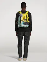 Nylon Printed Backpack