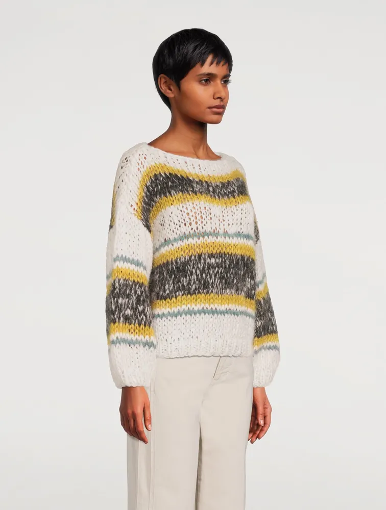 Big Striped Mohair Sweater