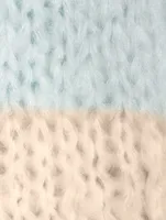 Big Colourblock Mohair Bomber Cardigan