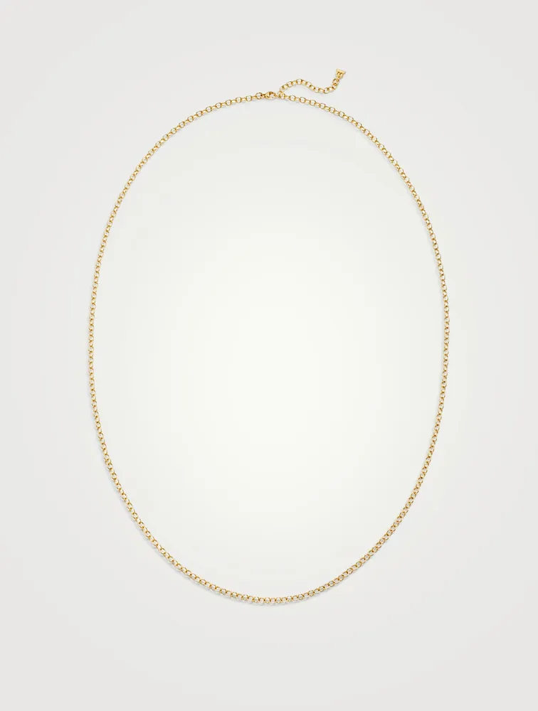 Extra Small 18K Oval Chain Necklace