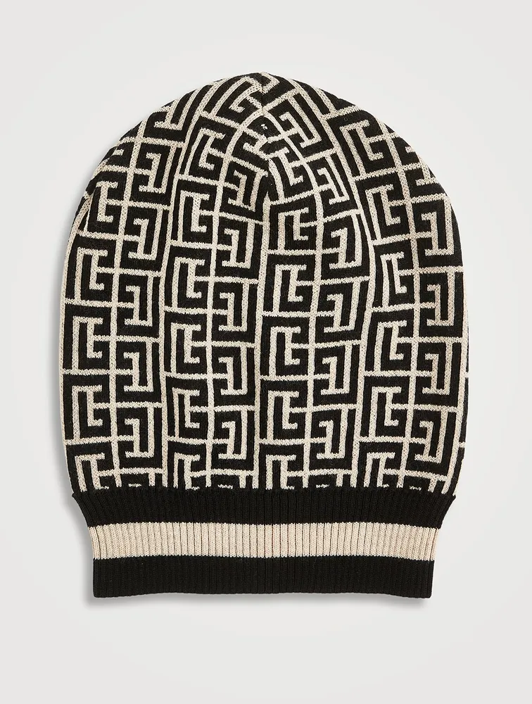 Wool Monogram Beanie