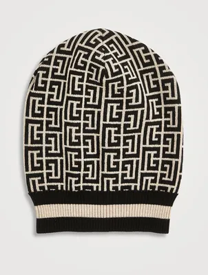 Wool Monogram Beanie