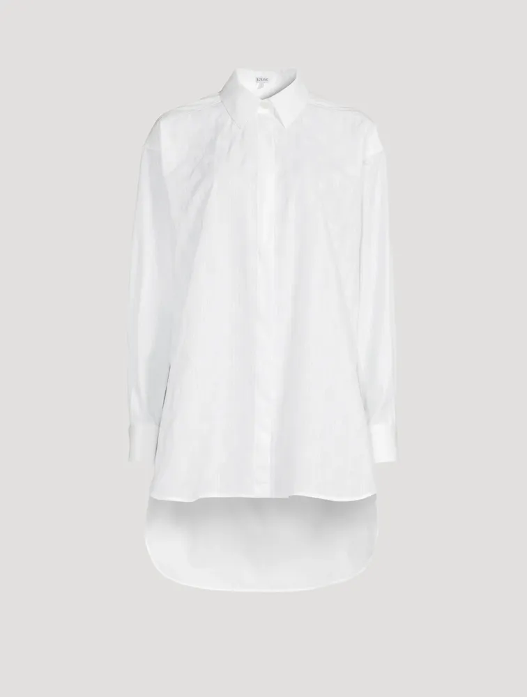 Cotton Anagram Oversized Shirt