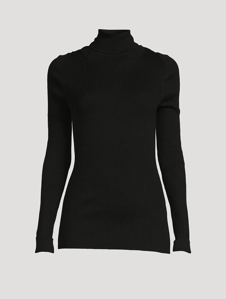 Organic Cotton Ribbed Turtleneck