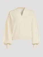 Damian Puff-Sleeve Cardigan