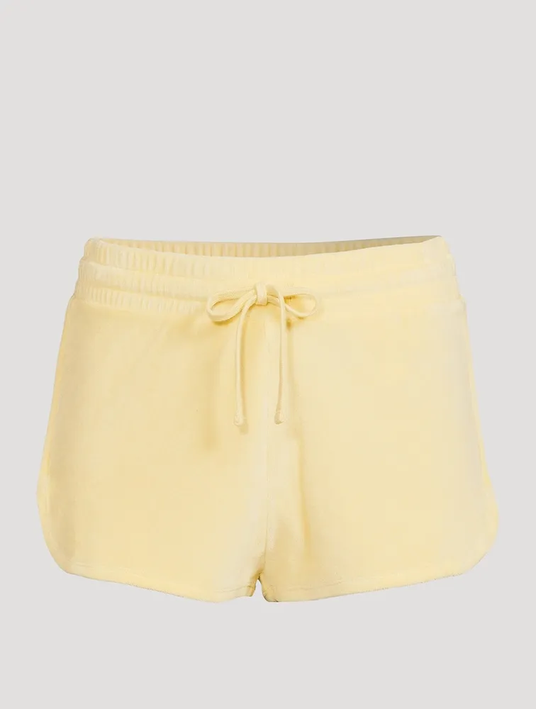 Organic Cotton Velvet Terry Towel Shorts