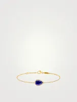 Small Serpent Bohème Gold Bracelet With Lapis Lazuli